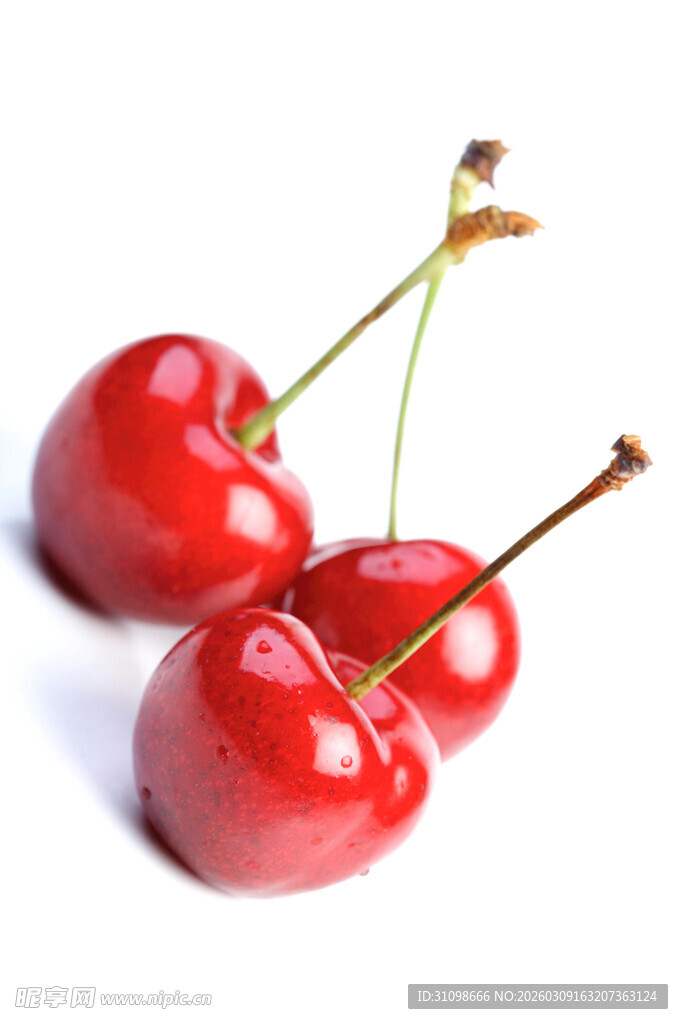 三颗鲜樱桃