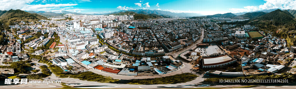 景东县城市全景