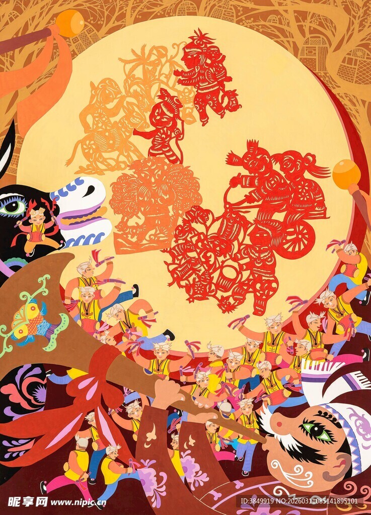 中秋奇幻场景插画