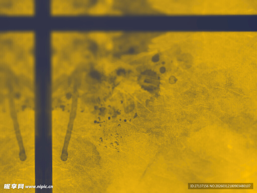 黄色斑驳玻璃纹理画面