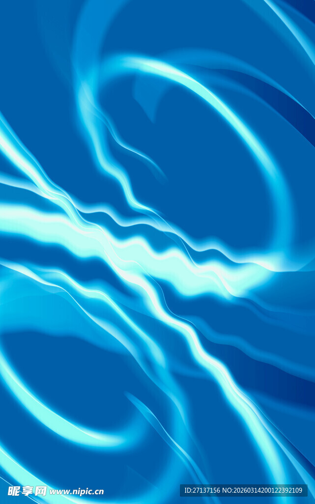 蓝色动感光效抽象背景图