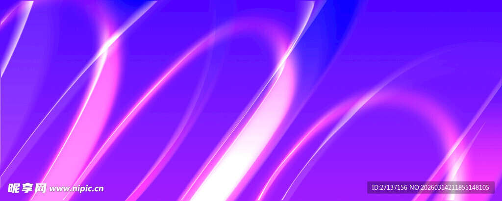 梦幻炫彩流动线条背景