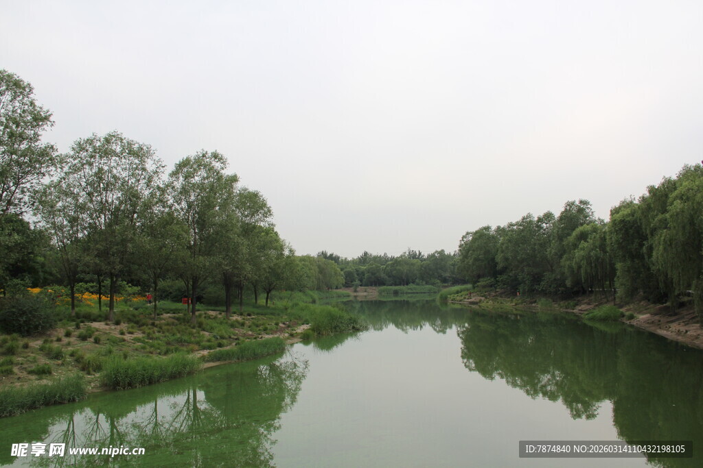 宁静河畔风光