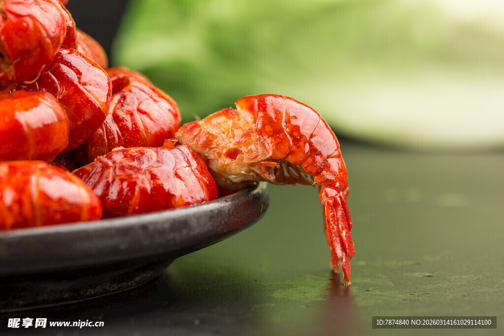 美味小龙虾特写