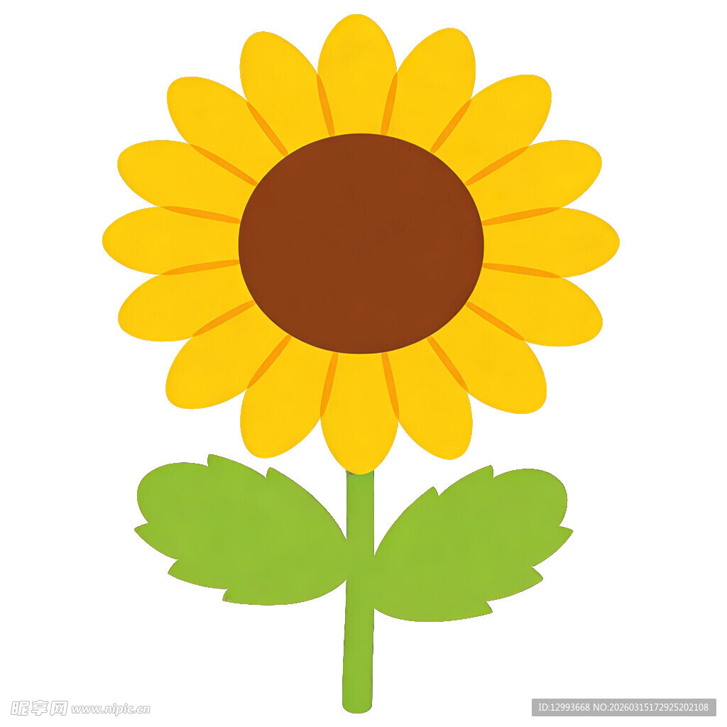 可爱向日葵插画