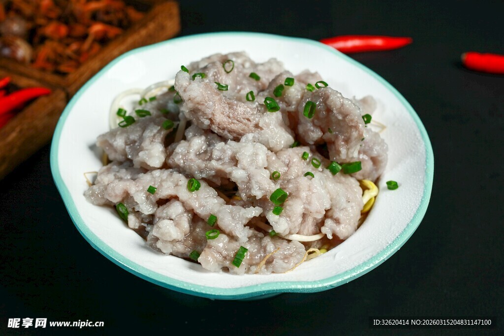 葱花肉片