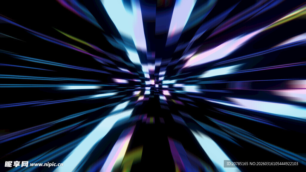 炫彩放射状光线背景图