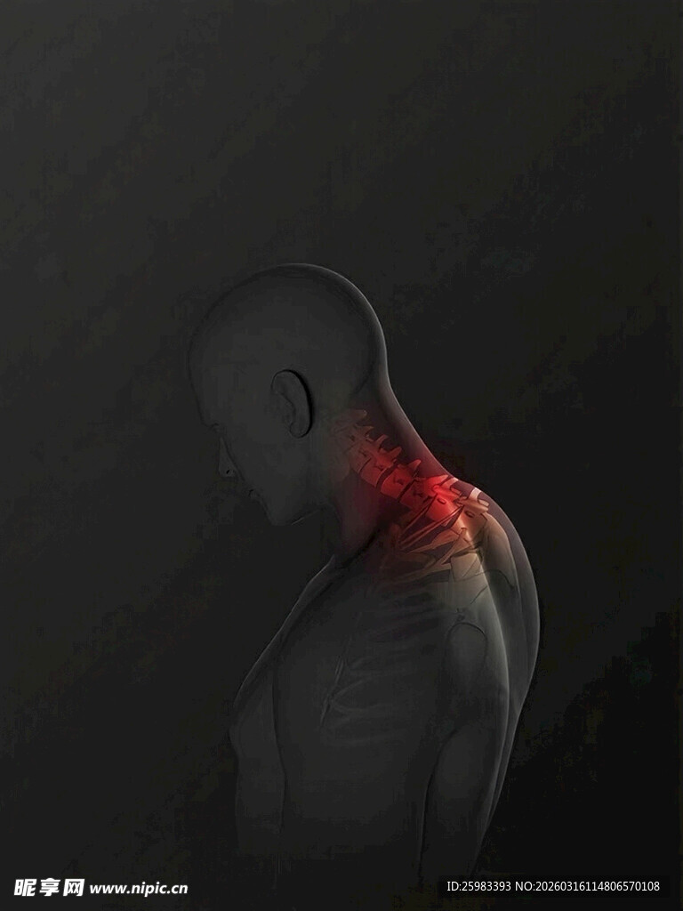 颈椎疼痛示意图y