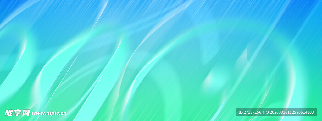 梦幻蓝绿渐变抽象背景图