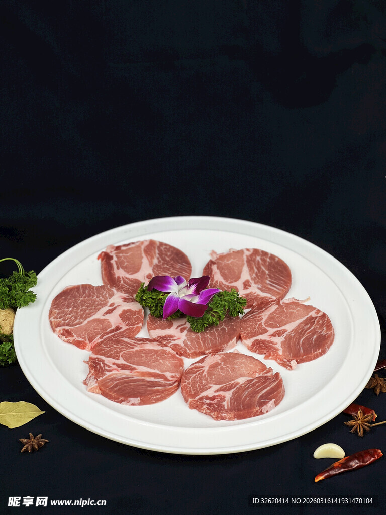 鲜嫩羊肉片