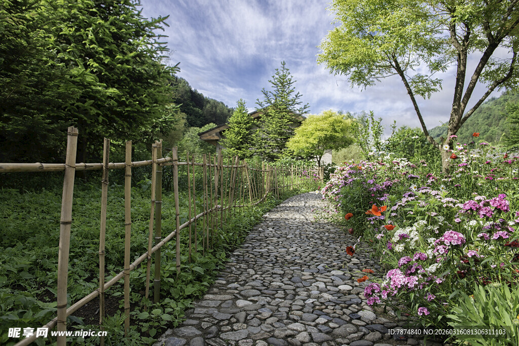 田园风花园小径景观