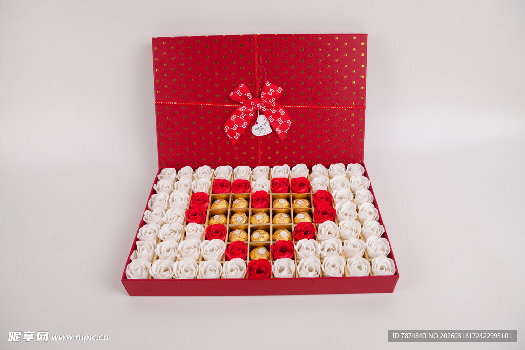 工艺品喜庆心形喜糖盒