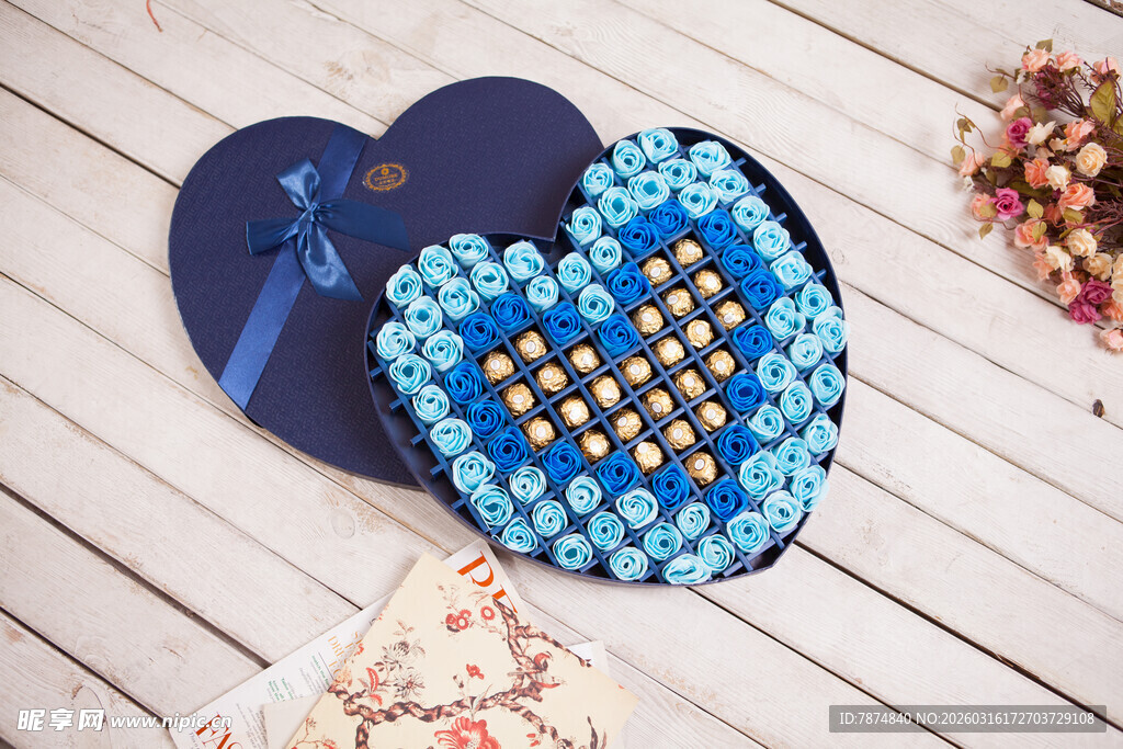 工艺品心形串珠装饰礼盒