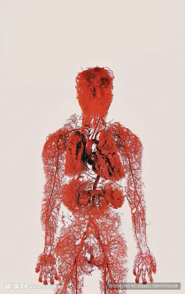血管与器官解剖图