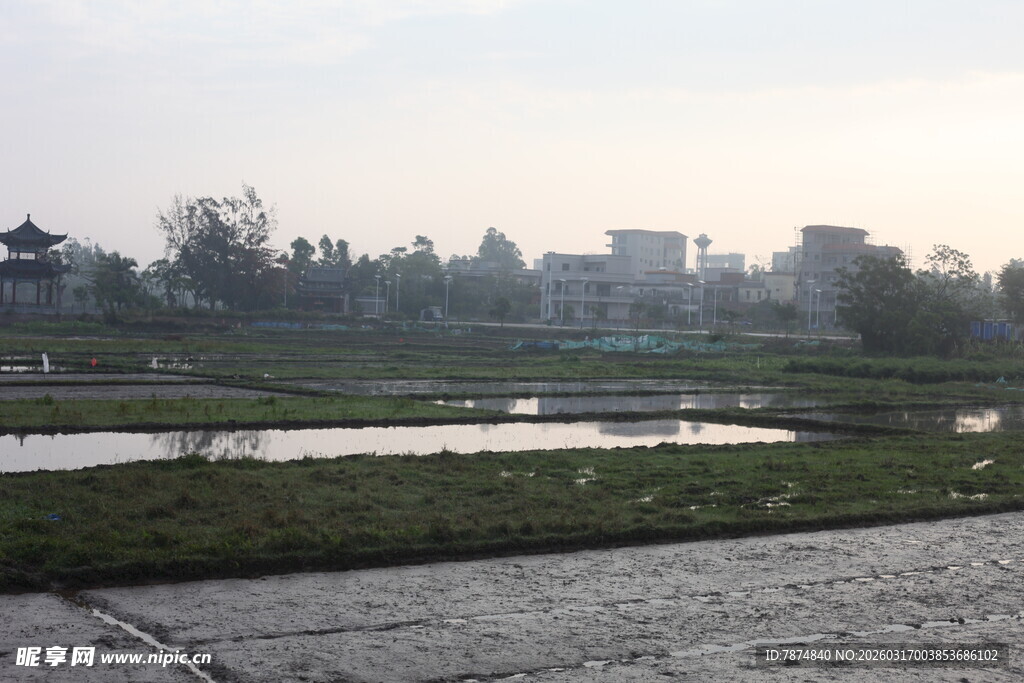 乡村田野风光景色