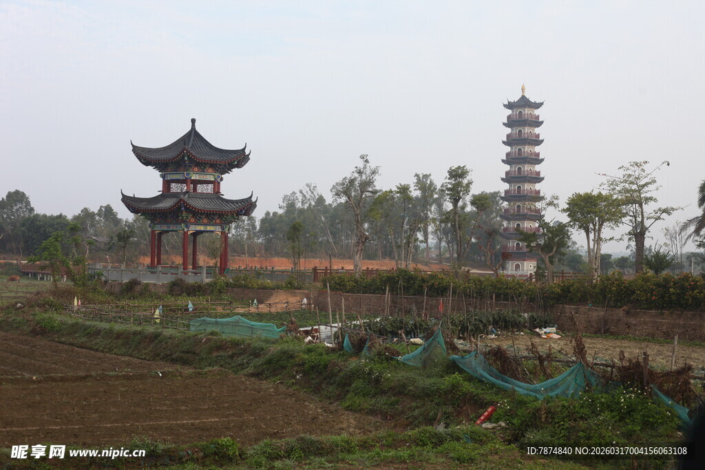 中式古建筑风景