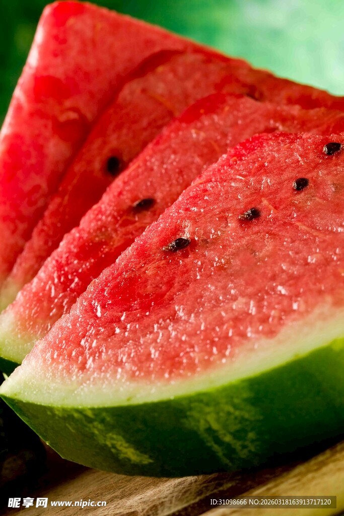 新鲜切片西瓜诱人呈现