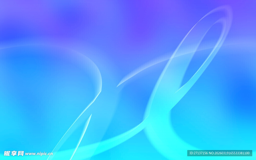 梦幻渐变蓝色抽象线条背景