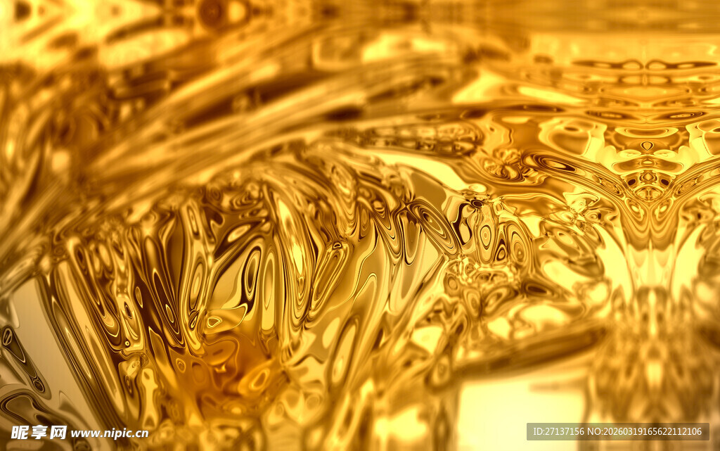 金色纹理艺术图案