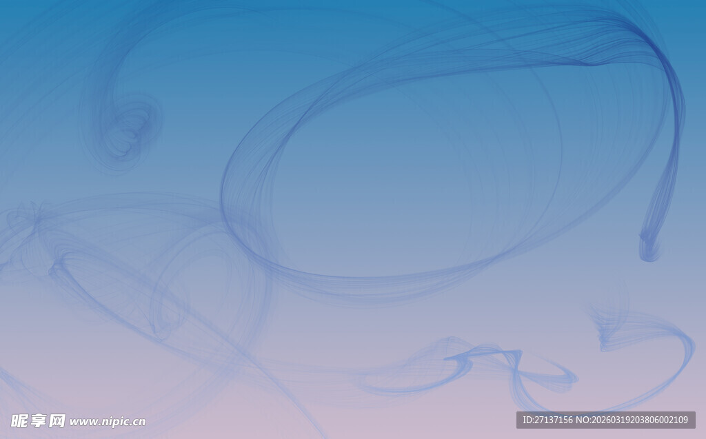 梦幻渐变天空笔触痕迹
