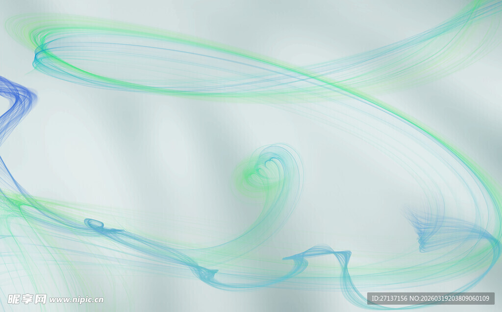 梦幻水墨色流动线条画面