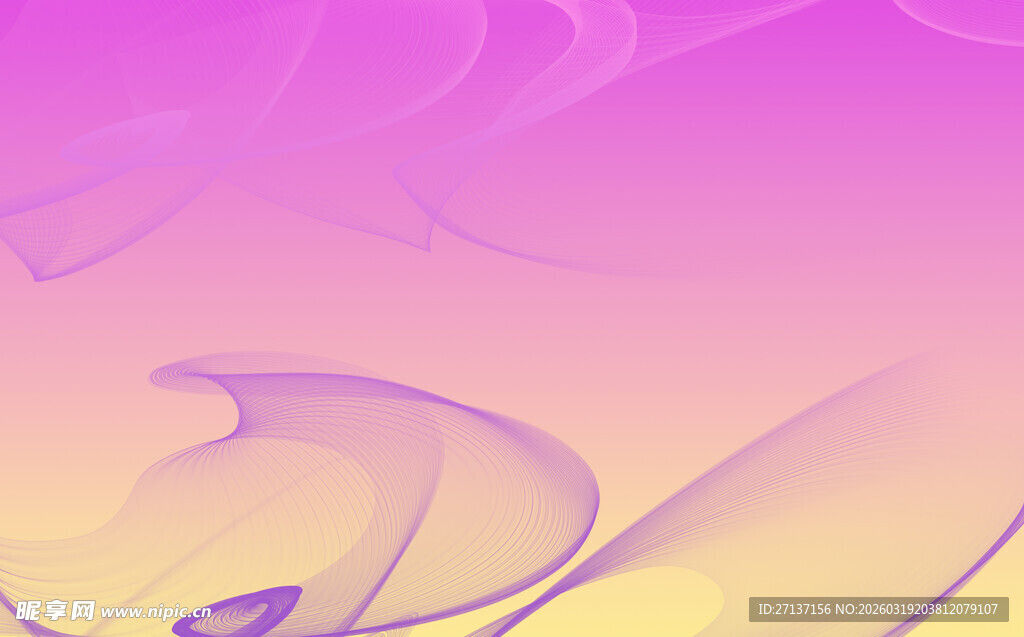 梦幻渐变色彩飘逸背景图