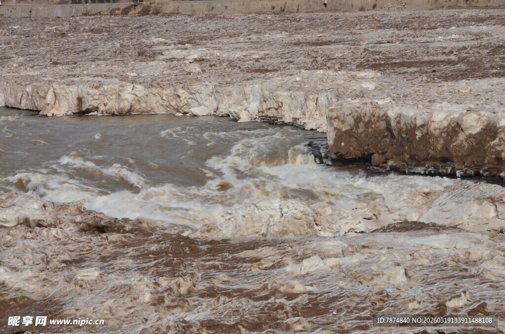 湍急泥流 大地独特纹理