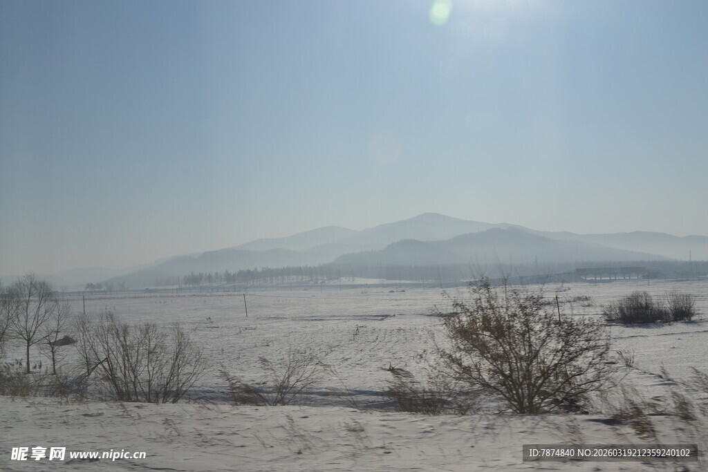 冬日雪野风景