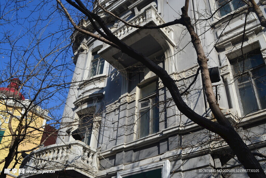 欧式古老建筑外观