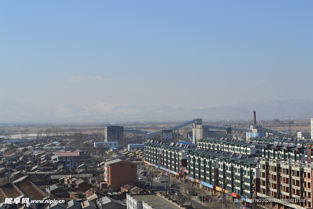 城市建筑景观俯瞰