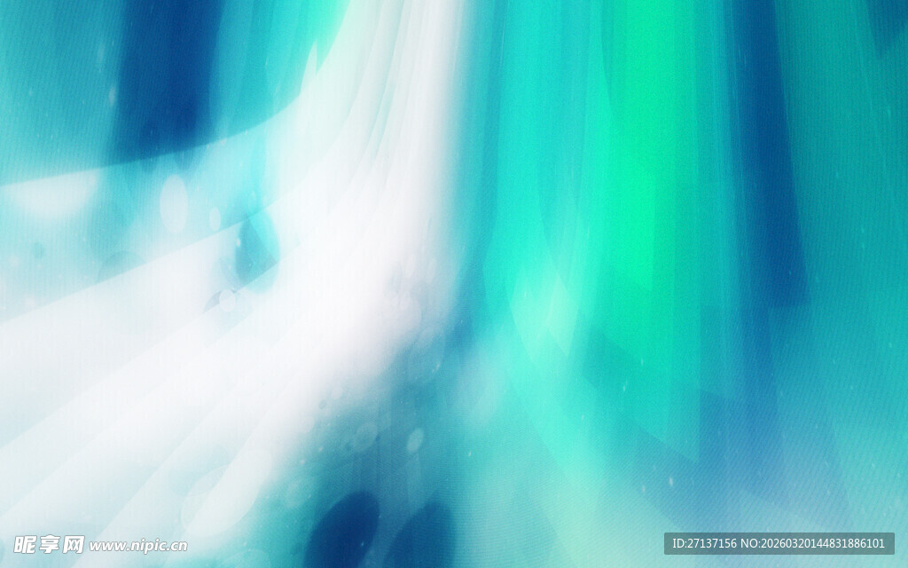 梦幻蓝绿渐变抽象背景