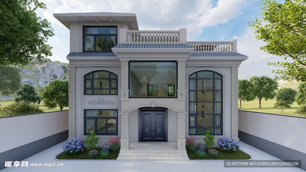 自建房别墅效果图