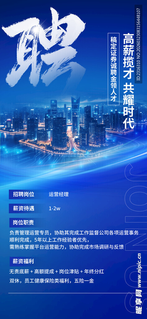 城市招聘海报