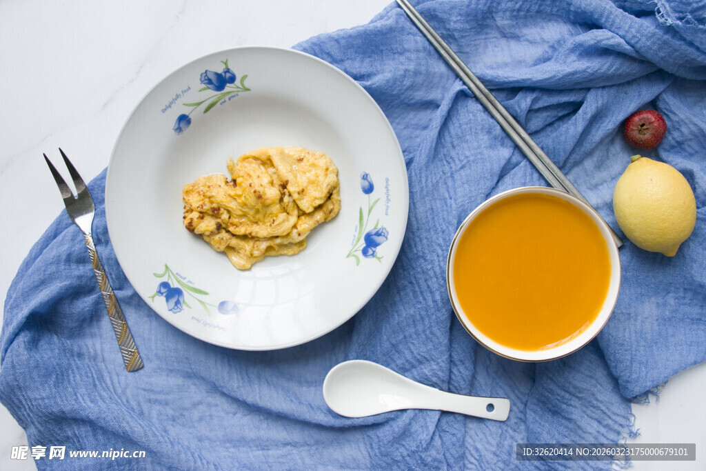 美味早餐摆盘