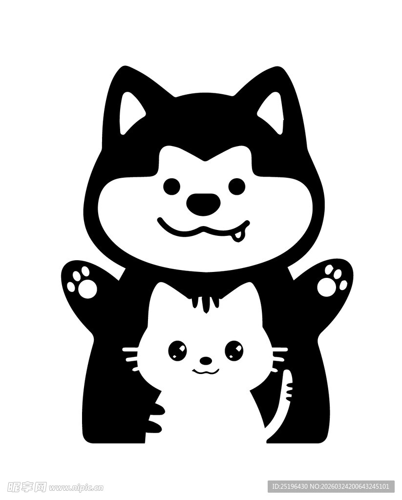 宠物猫猫狗狗矢量图