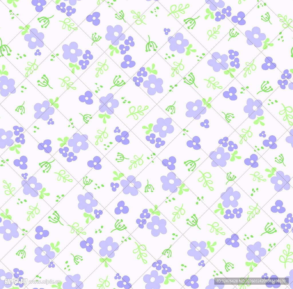 紫色小花图案背景