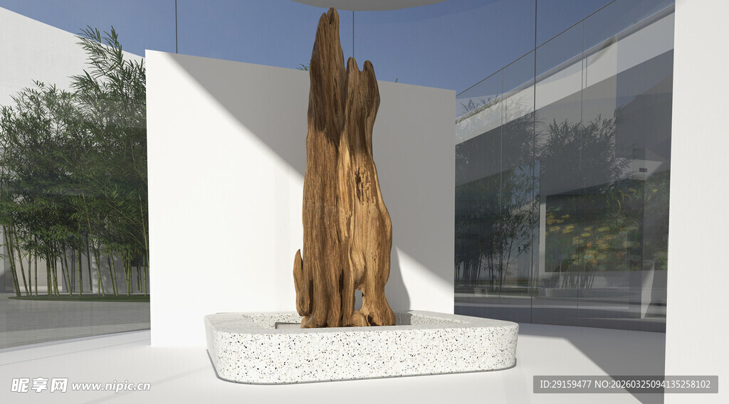 独特木雕艺术品展示