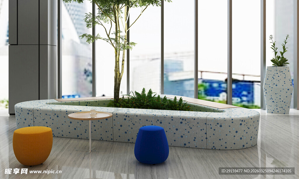 现代室内绿植景观布置