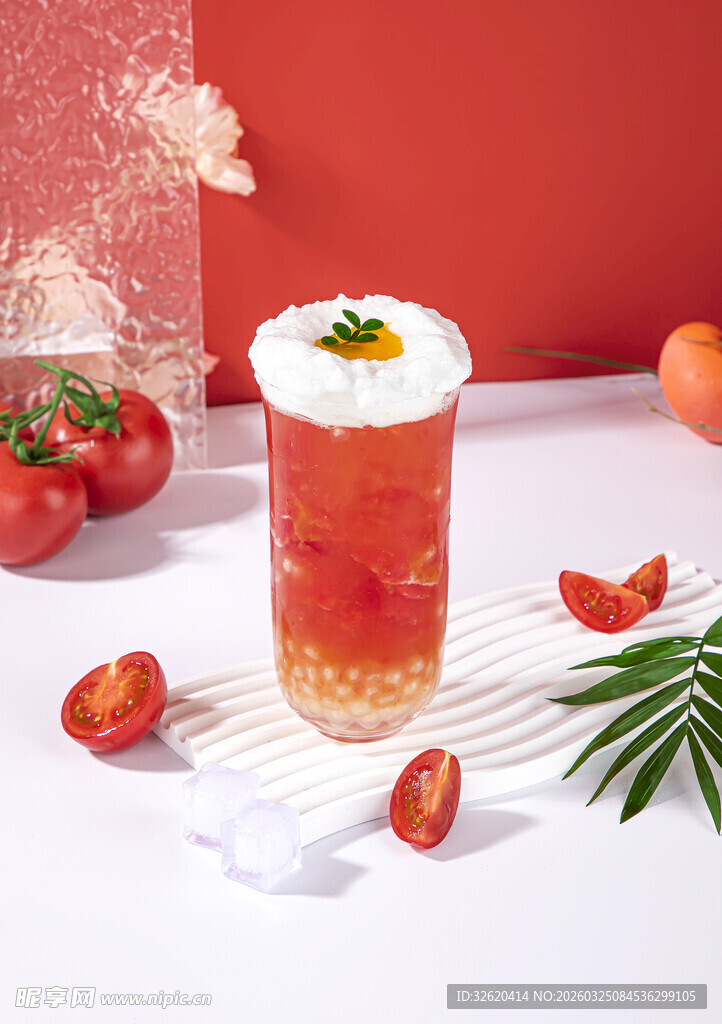 番茄气泡饮