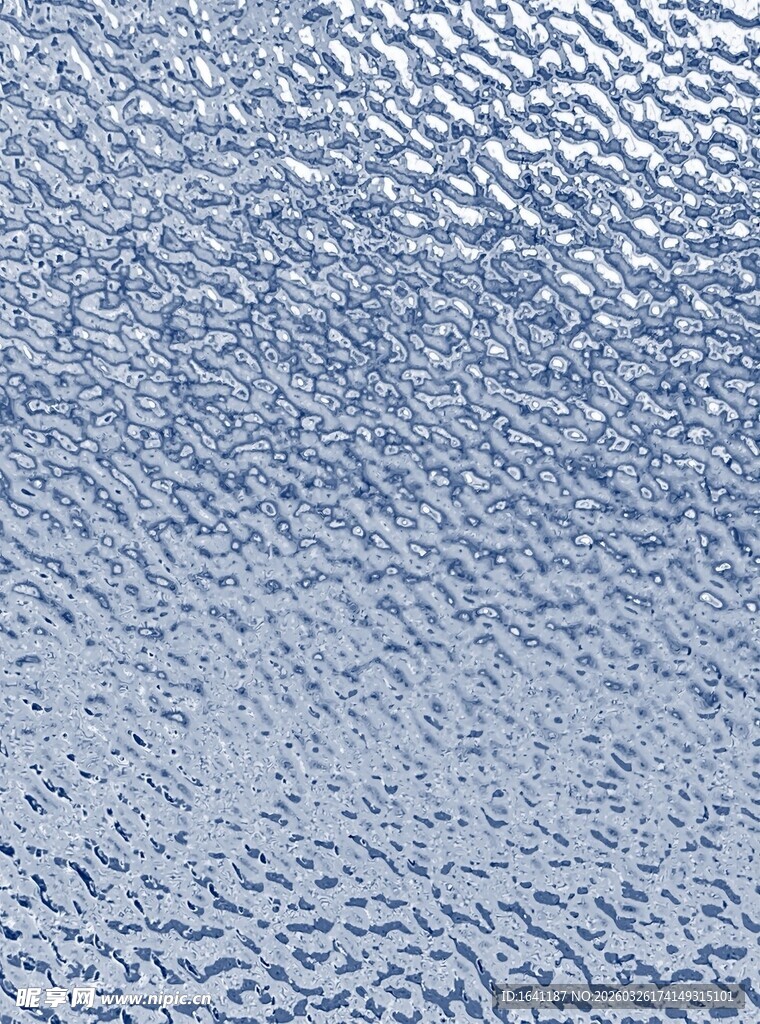 蓝色波纹不锈钢质感纹理背景