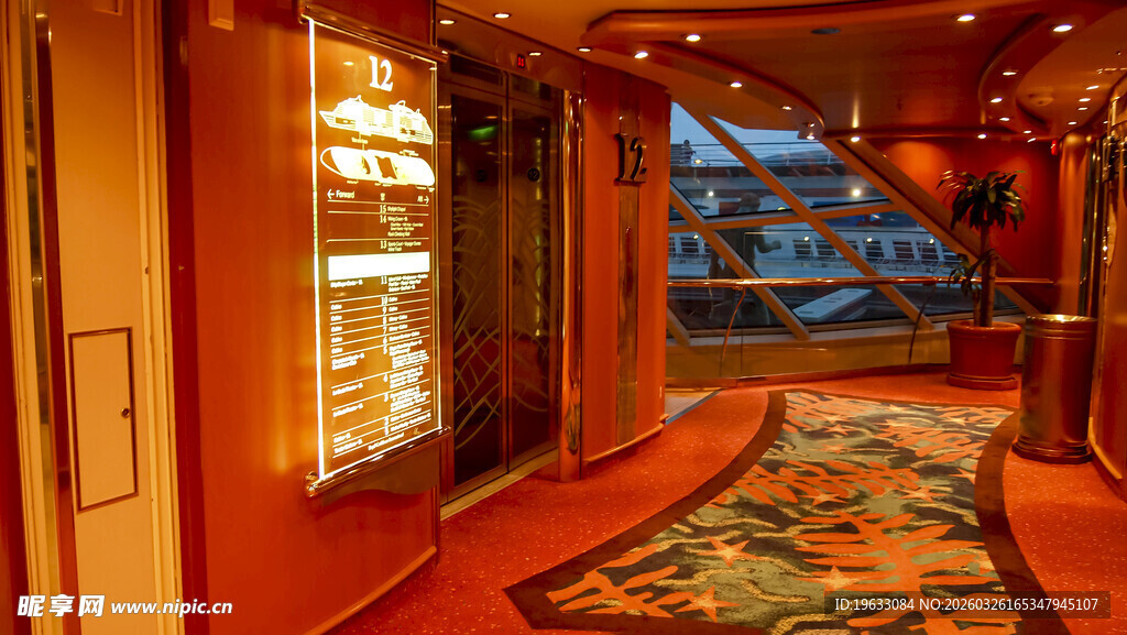 豪华走廊精致装饰景观