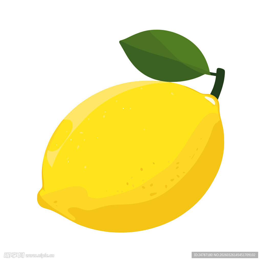黄色柠檬插画