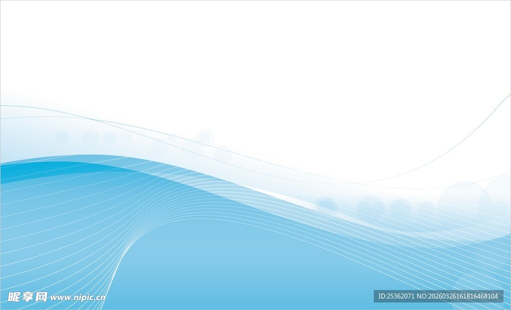 蓝色波浪背景图