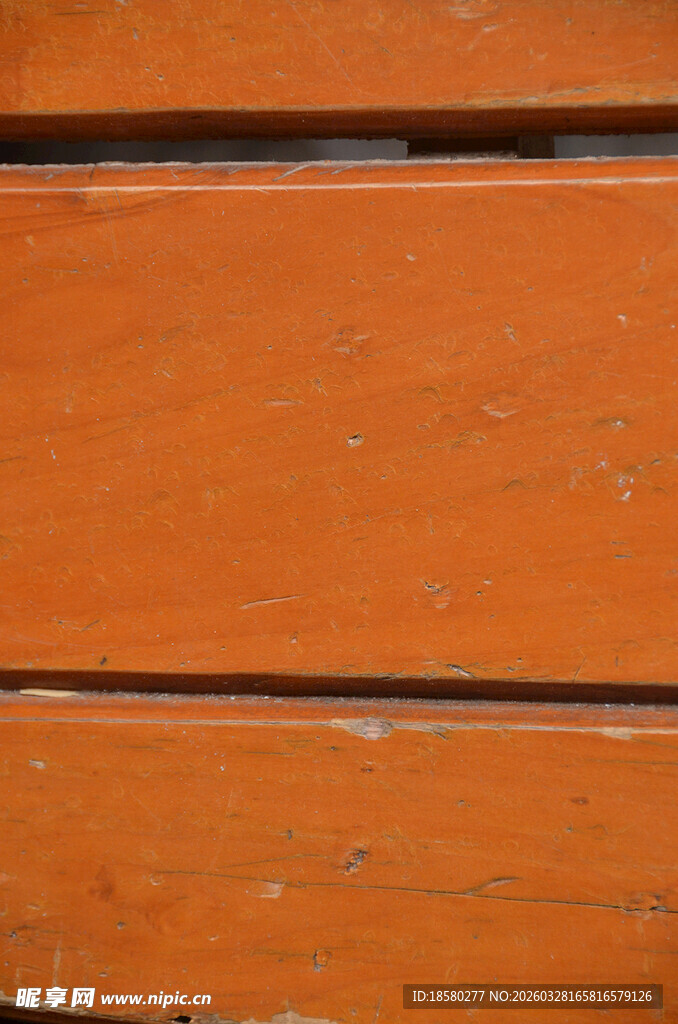 橙色木板纹理特写