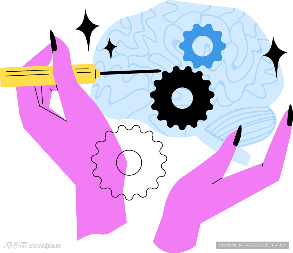 双手驱动大脑与思维齿轮