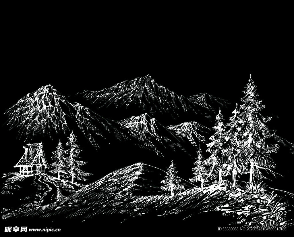 阿勒泰雪山素描