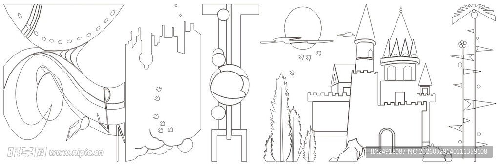 中式门窗雕花铁艺图案