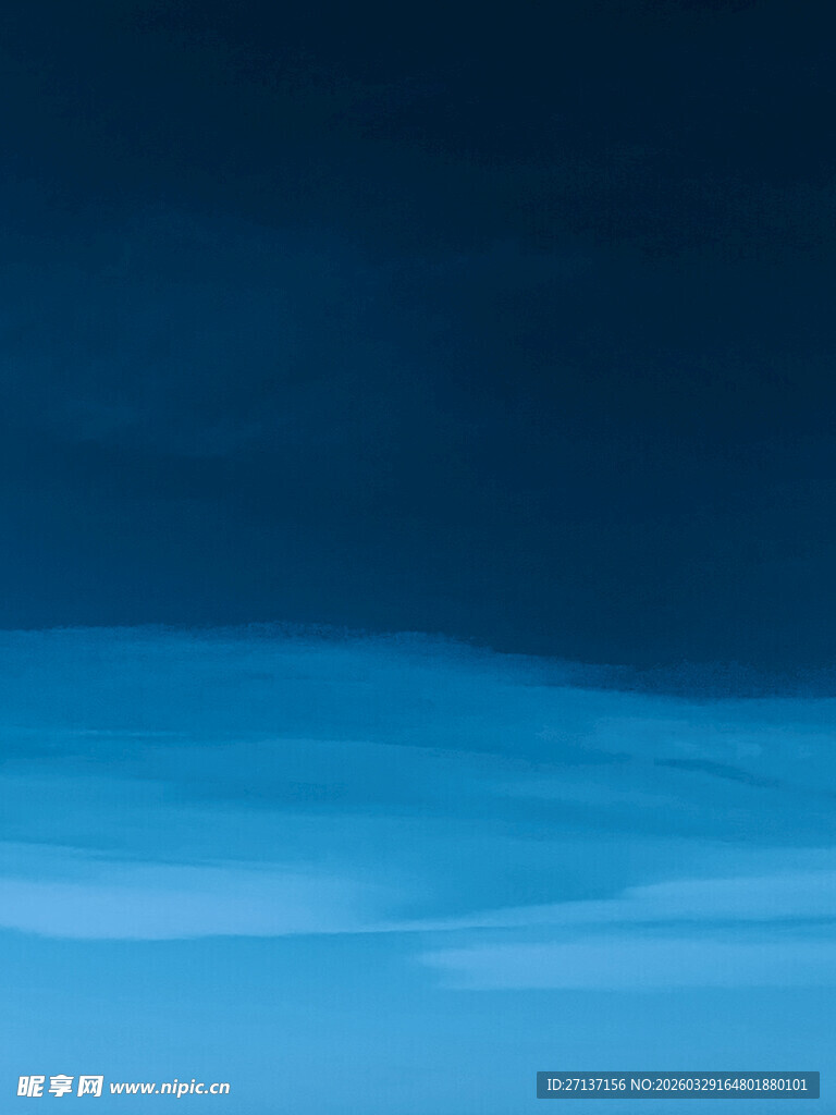 梦幻蓝调天空景象