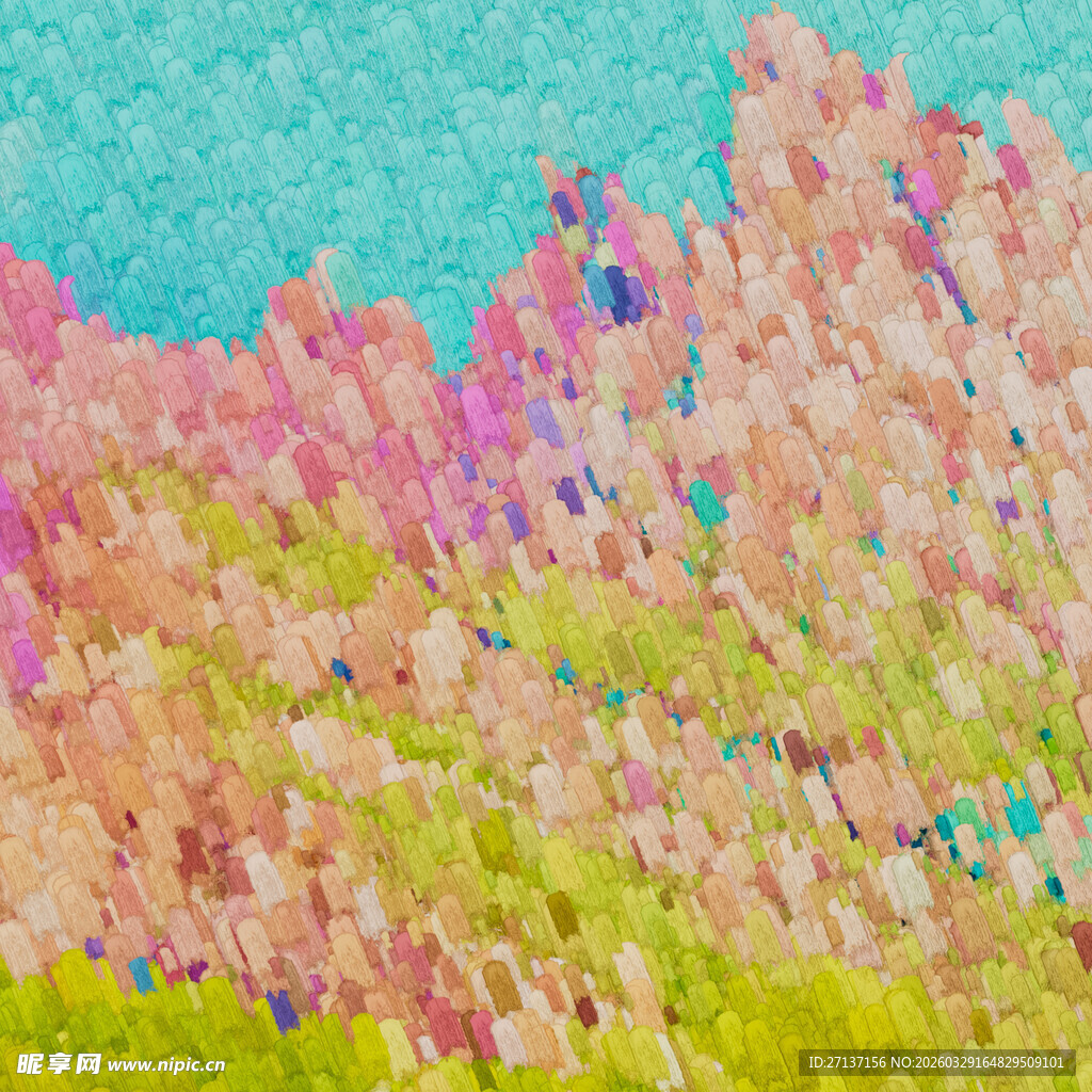 梦幻多彩抽象纹理图案