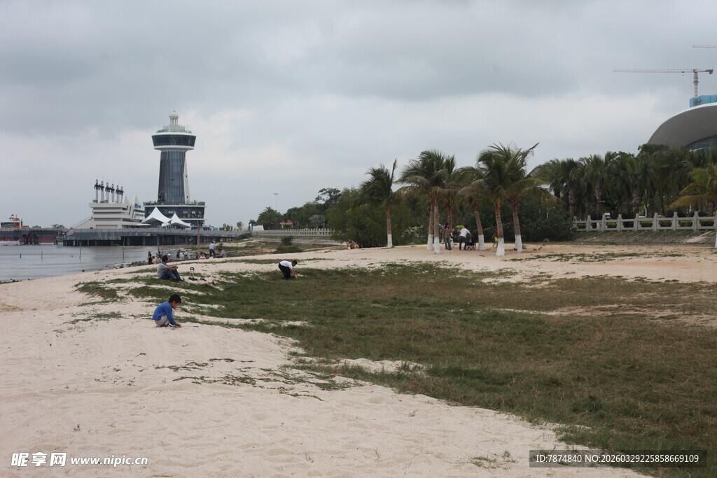 湛江海滨休闲场景 静谧美好
